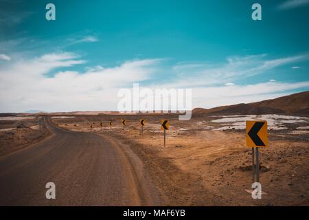 Atacama road, Chile Stock Photo