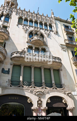Ramon Mulleras House, Barcelona, Spain Stock Photo