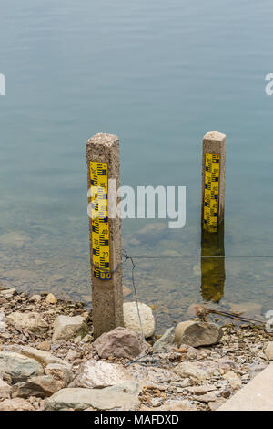 Dam water level, Watergate Index Stock Photo