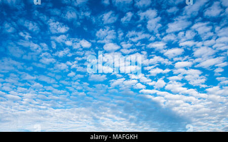 blue cloudy sky panorama Stock Photo