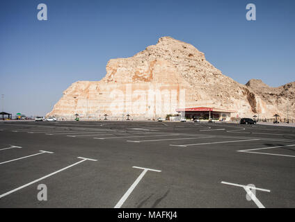 Beautiful morning view of Jebel Al Hafeet in Al ain, Abu Dhabi. Stock Photo