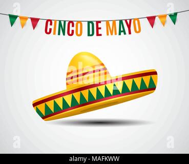 Cinco de Mayo holiday background. Vector illustration Stock Vector