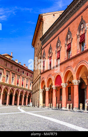 Bologna, Italy - San Stefano square in red Bolognese city, Emilia Romagna italian region. Stock Photo