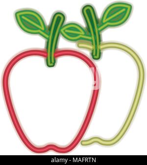 apples fresh fruits isolated icons Stock Vector Image & Art - Alamy