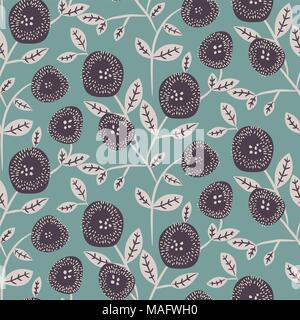 Flower seamless pattern design. Stock Vector