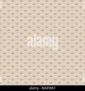 Art deco gold line scale geometric style pattern. Stock Vector