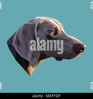 Pointer low poly design. Triangle vector illustration. Stock Vector