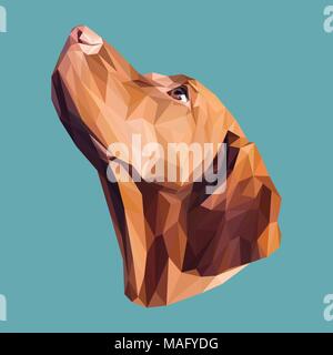 Pointer low poly design. Triangle vector illustration. Stock Vector