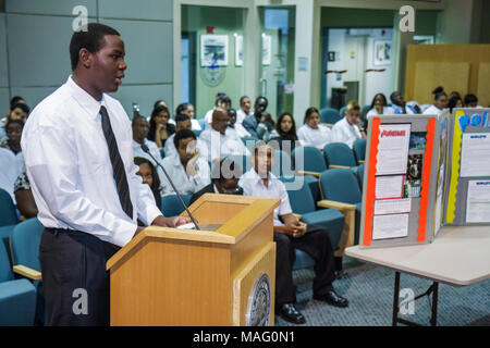Miami Florida,Coconut Grove,Miami City Hall,building,Commission Chambers,High School Youth Council Presentation,Assistance for Stray Animals,student s Stock Photo