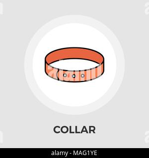 Collar icon vector. Flat icon isolated on the white background. Editable EPS file. Vector illustration. Stock Vector