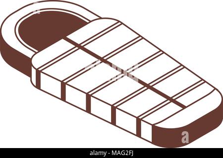 Isometric Sleeping Bag Icon Stock Vector