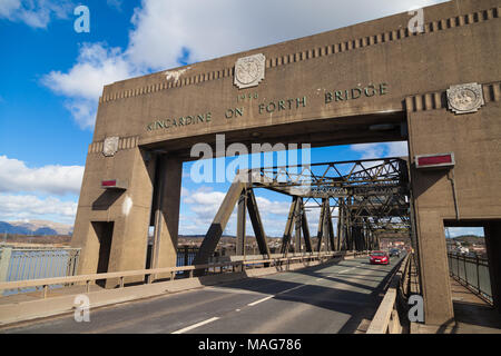 Kincardine Bridge over the Firth of Forth Fife Scotland. Stock Photo