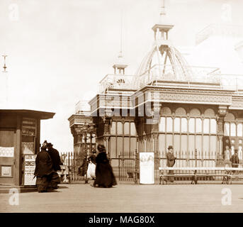 North Pier Pavilion, Blackpool, Victorian period Stock Photo