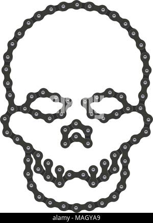 motorcycle chain skull sketch motorcycle chain skull sketch