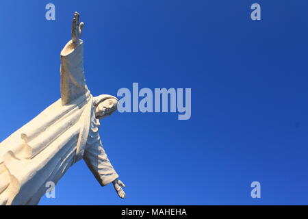 Statue of Christ Peru Stock Photo