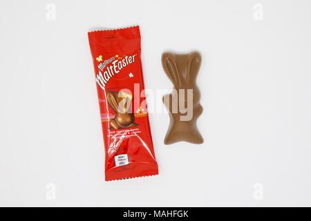 Malteasers Easter Bunny on a white background Stock Photo