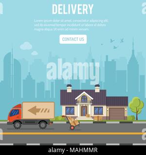 Shopping and Delivery Concept Stock Vector