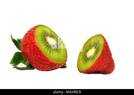 concept image of genetically modified fruit Stock Photo