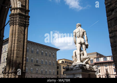 Hercules and Cacus in the Piazza della Signoria Florence Italy. Stock Photo