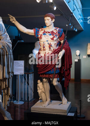 Oxford. England. Painted plaster cast copy of the statue of Roman ...