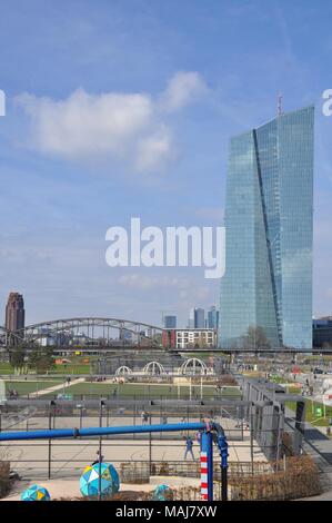 European central bank building (ECB), Frankfurt am Main, Germany Stock Photo