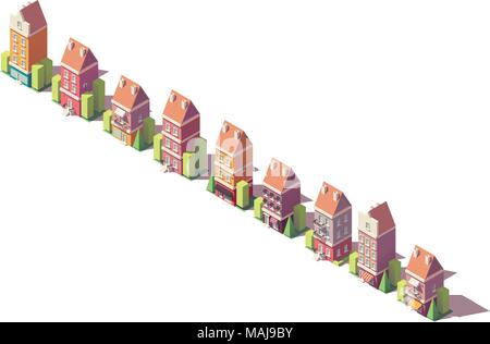 Vector isometric low poly hotel reception icon Stock Vector Image & Art ...