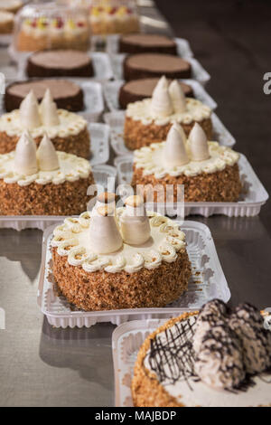 Manual cakes production Stock Photo