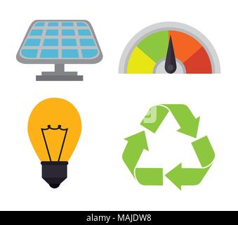 Eco green energy design, vector illustration eps10. Stock Vector
