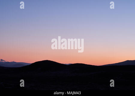 sunrise in the mountains Stock Photo
