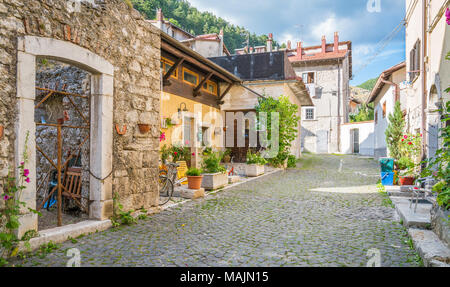 Scenic sight in Pescasseroli, Abruzzo National Park, province of L'Aquila. Italy Stock Photo