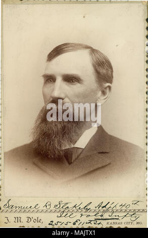 Samuel B. Stokely, 1st Lieutenant Adjutant, 40th Illinois Infantry ...