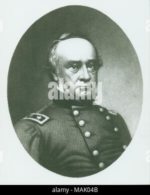 Bust portrait of a man in uniform. 'GENERAL HALLECK PHOTOGRAPHER E. ANTHONY' (printed on reverse side). Title: Henry W. Halleck, Major General (Union).  . between 1861 and 1865. E. Anthony Stock Photo