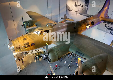 My Gal Sal, World War II era B-17 Bomber in World War II Museum in New Orleans, Louisiana Stock Photo