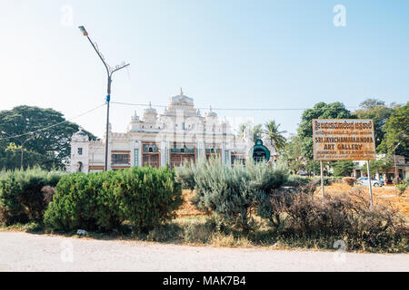 Mysore, India - December 29, 2017 : Jagan Mohan Palace Stock Photo