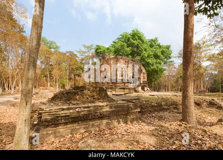 Tower NI at Sambor Prei Kuk, UNESCO World heritage site, Kampong Thom, Cambodia, Asia Stock Photo