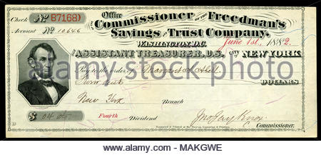 treasury check states united knox jay john alamy comptroller signed