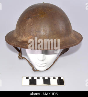 World War I British Mark 1 Brodie Combat Helmet. Produced by James