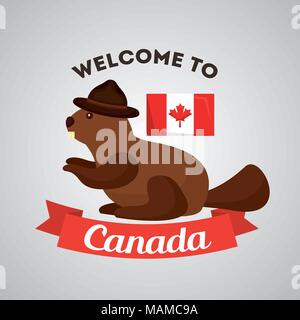 canada country symbols Stock Vector