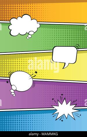 Colorful pop art retro background  Stock Vector