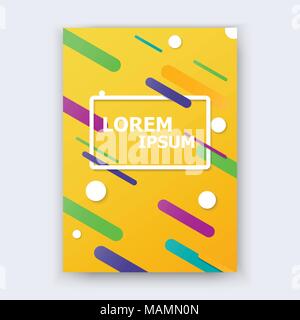 Covers with geometric pattern background. Vector Brochure flyer design Layout template, size A4, illustrator vector. Stock Vector