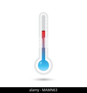 Thermometer icon set Stock Vector