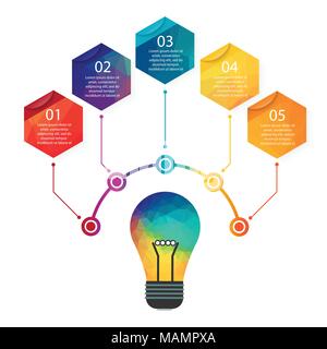 Flat design illustration concepts for big idea, marketing, brainstorming, business, analysis,company strategy, project management. Stock Vector