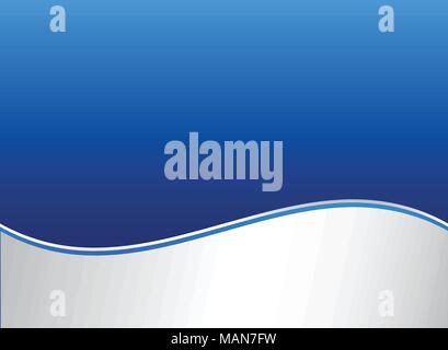 Abstract stripe wave lines graphic blue and white gradient color background. Business brochure design templates. Vector illustration Stock Vector