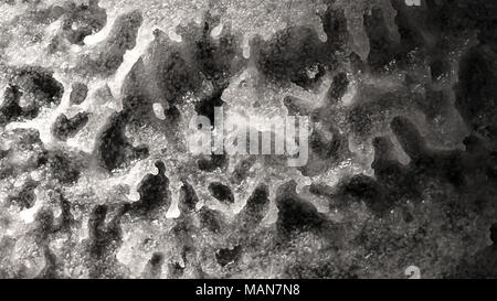 Vintage science research image concept. Baking soda, vinegar chemical reaction product, sodium acetate, hot ice. Stock Photo