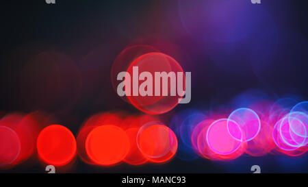 Hi-tech concept - defocused illumination from fiber optic glass Stock Photo