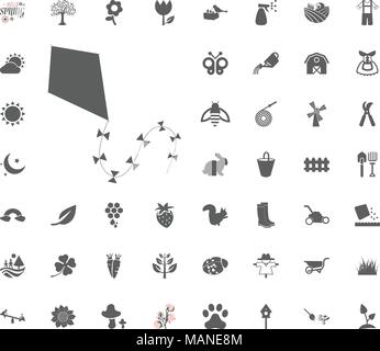 Kite icon. Spring vector illustration icon set Stock Vector