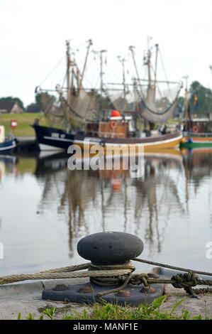 Poller in Greetsiel Stock Photo