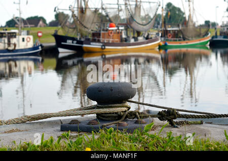 Poller in Greetsiel Stock Photo