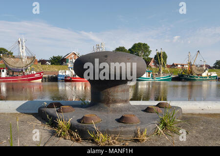 Poller in Greetsiel Stock Photo