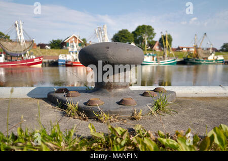 Poller in Greetsiel Stock Photo